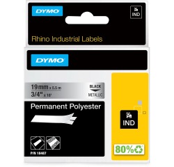 DYMO - permanent tape - 1 roll(s) - Roll (1.9 cm x 5.5 m)