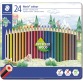 Staedler crayons de couleur Noris Colour, boîte en métal de 24 pièces