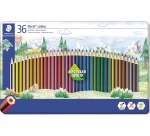 Staedler crayons de couleur Noris Colour, boîte en métal de 36 pièces