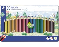Staedler crayons de couleur Noris Colour, boîte en métal de 36 pièces