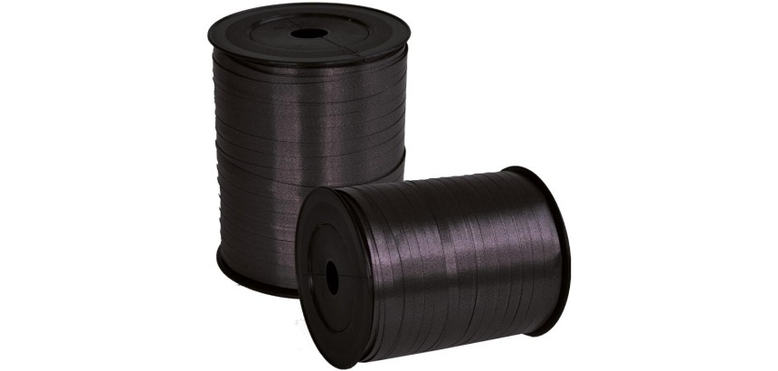 Ruban cadeau, 5 mm x 500 m, noir