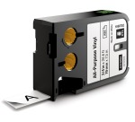 Dymo XTL tape ft 19 mm, zwart op wit, vinyl