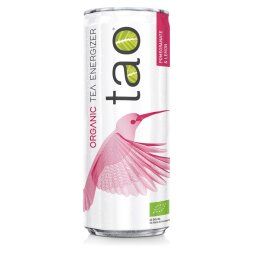 Tao Organic Tea Energizer Pomegranate, canette de 25 cl, paquet de 24 pièces