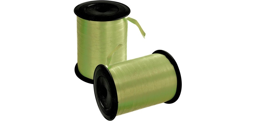 Ruban cadeau, 5 mm x 500 m, vert mousse