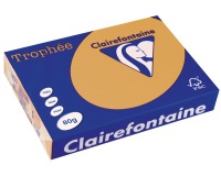 Clairefontaine Trophée papier couleur, A4, 80 g, 500 feuilles, caramel