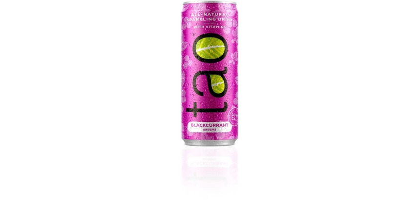 Tao Botanic Schwarze Johannisbeere, 25 cl Dose, Packung mit 24 Stück