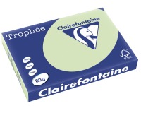 Clairefontaine Trophée Pastel, papier couleur, A3, 80 g, 500 feuilles, vert golf