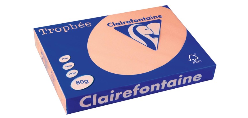 Clairefontaine Trophy Pastel, colored paper, A3, 80 g, 500 sheets, salmon