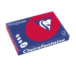 Clairefontaine Trophée Intens, papier couleur, A3, 80 g, 500 feuilles, rouge groseille