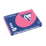 Clairefontaine Trophée Intens, papier couleur, A3, 80 g, 500 feuilles, fuchsia