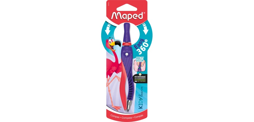 Maped Kidy Learn compas Kid'Z 360°, blister de 1 pièces
