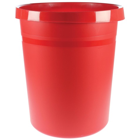Han corbeille à papier rouge