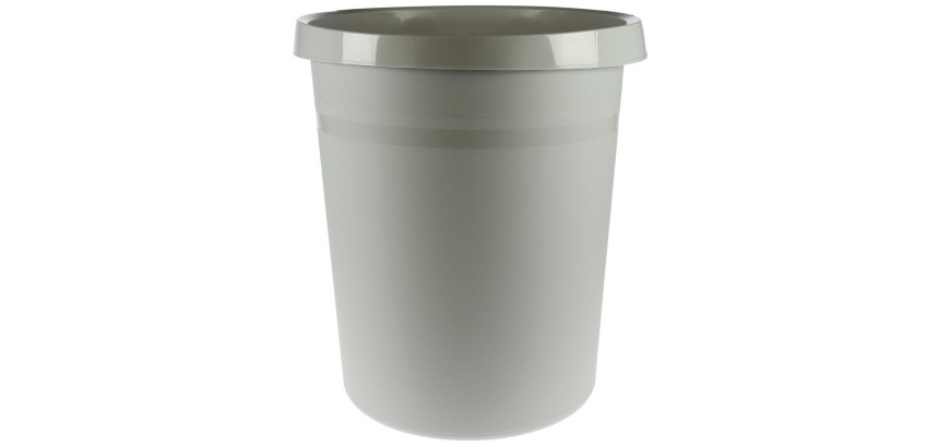 Gray paper wastebasket
