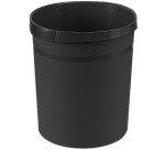 Round 18L black Han Grip wastepaper basket