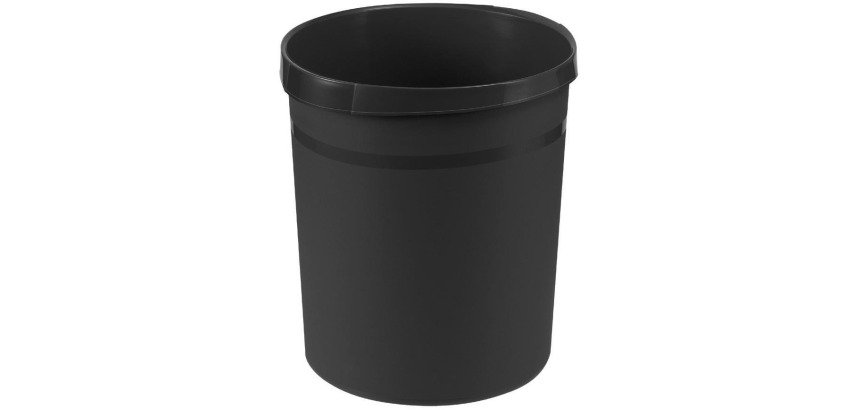 Papierkorb Han Grip 18 Liter rund schwarz