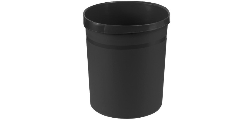 Papierkorb Han Grip 18 Liter rund schwarz