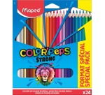 Maped crayon de couleur Color'Peps 20 crayons de couleur + 4 fluo