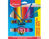 Maped crayon de couleur Color'Peps 20 crayons de couleur + 4 fluo