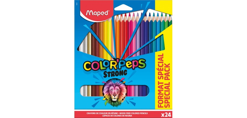 Maped crayon de couleur Color'Peps 20 crayons de couleur + 4 fluo