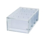 MAUL Trieur de cartes de visite acrylique avec couvercle, 11,4x19x7cm, transparent