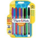 Paper Mate InkJoy 100 ballpoint pen with cap, blister pack of 8 + 2 free