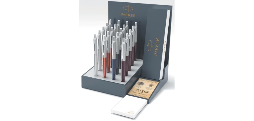 Parker Jotter ballpoint pen, display of 20 pieces in assorted colors