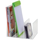 MAUL Porte-revues acrylique avec 3 compartiments, 27x20.8x15.8cm transparent