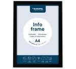 Infokader Europel zelfklevend A4 zwart
