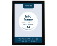 Cadre info Europel autocollant A4 noir