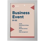 Europel info frame self-adhesive A5 silver