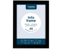 Cadre info Europel autocollant A5 noir