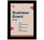 Black A5 self-adhesive info frame Europel