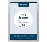 Cadre info Europel autocollant A3 argent