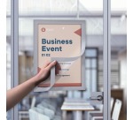 Cadre info Europel autocollant A4 argent