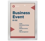 Cadre info Europel autocollant A4 argent