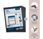 Europel magnetisch kader, zwart, ft A3, pak van 5 stuks