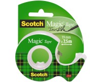 Scotch plakband Magic Tape, ft 19 mm x 7,5 m, blister met dispenser