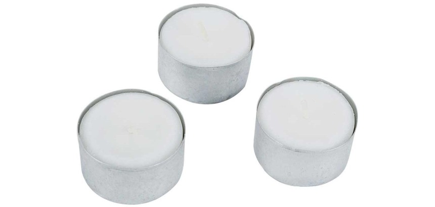 Cosy & Trendy theelichtjes 8H, wit, pak van 50 stuks