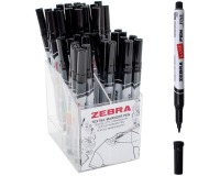 ZEBRA textielmarker, fijn, zwart, volume