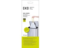 Sac poubelle EKO MDPE type A avec lien coulissant 35x40cm 3-6L blanc 30 pièces