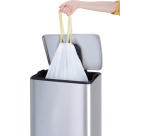 Afvalzak EKO MDPE type D met trekband 55x55cm 18-21L wit rol à 20 stuks