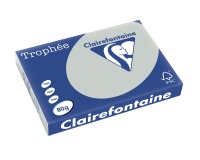 Clairefontaine Trophée Pastel, gekleurd papier, A3, 80 g, 500 vel, lichtgrijs