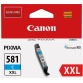 Canon inktcartridge CLI-581C XXL, 282 foto's, OEM 1995C001, cyaan