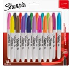 Sharpie permanente marker, fijn, blister van 18 stuks in geassorteerde kleuren