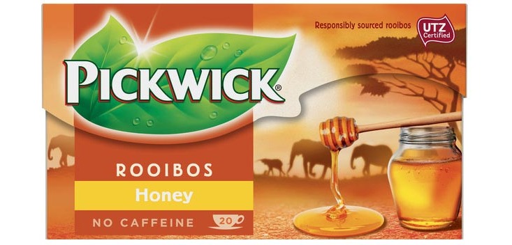 Pickwick tea, rooibos and honey, pack of 20 bags
