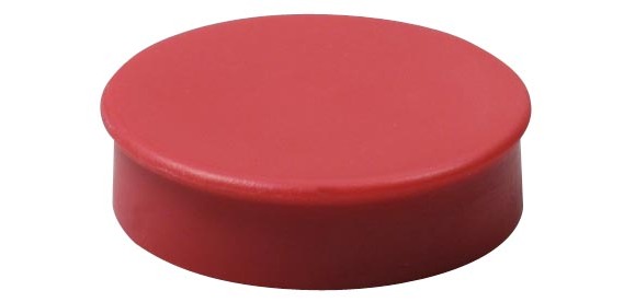Magneet Nobo 30mm rood 4 stuks