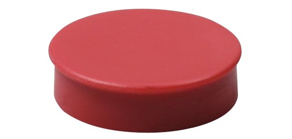 Aimant Nobo 38mm rouge 4 pièces