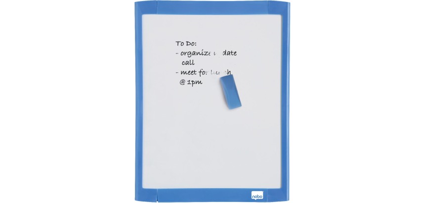 Tableau blanc Nobo 21,6x28cm magnétique assorti