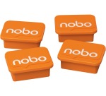 Magneet Nobo 22mm oranje 4 stuks