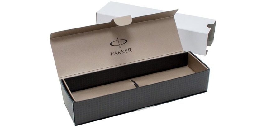 Parker box, empty, cardboard